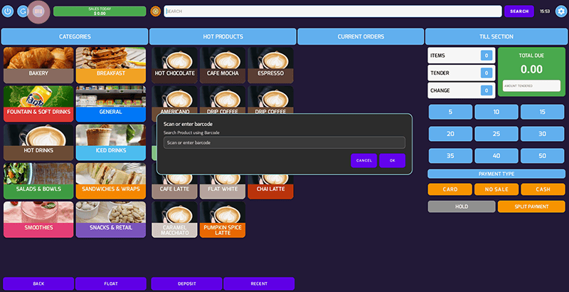 POSable POS an ePOS app for Android and Windows with master barcode delivery scanning for quick inventory updates