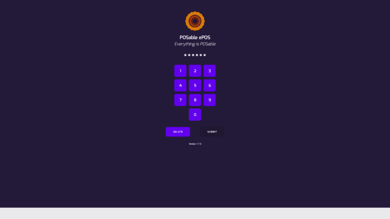 POSable secure individual staff pin login